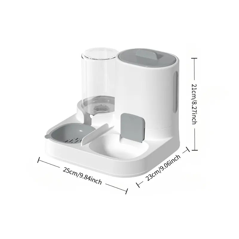 LuxePaws™ 2-in-1 Gravity Automatic Pet Feeder & Waterer Station