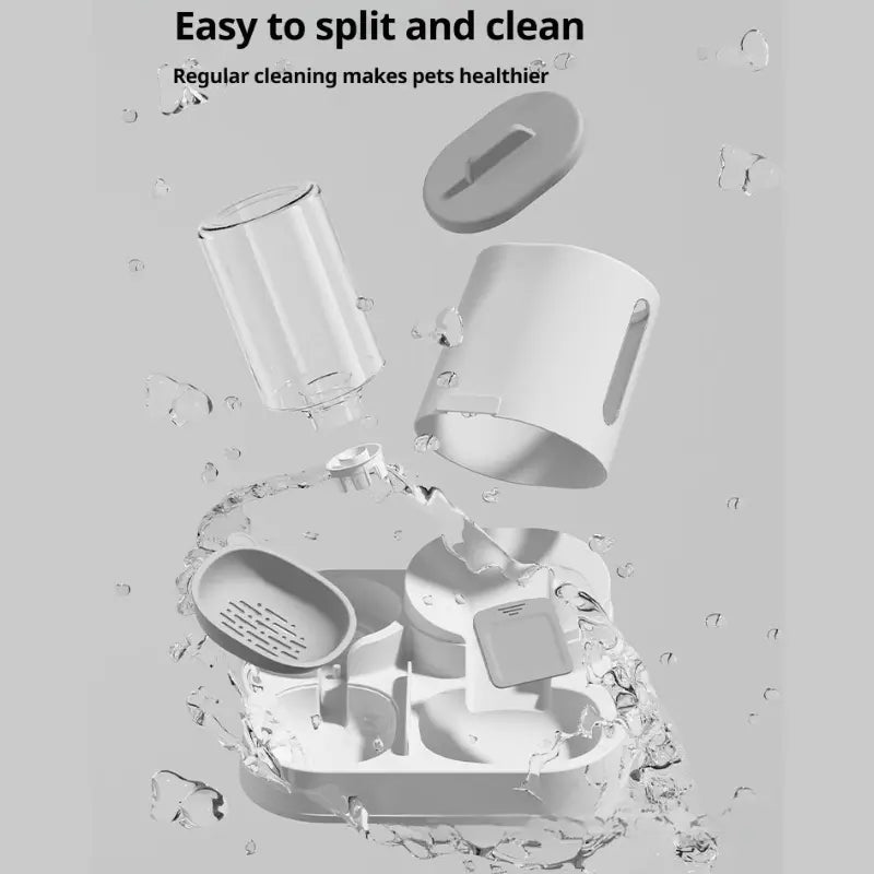 LuxePaws™ 2-in-1 Gravity Automatic Pet Feeder & Waterer Station