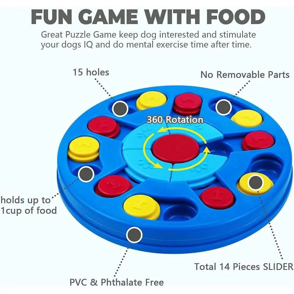 Puzzle Toys Interactive for Puppy & Dispenser for Dogs, Puppy &Cats Fun Feeding 