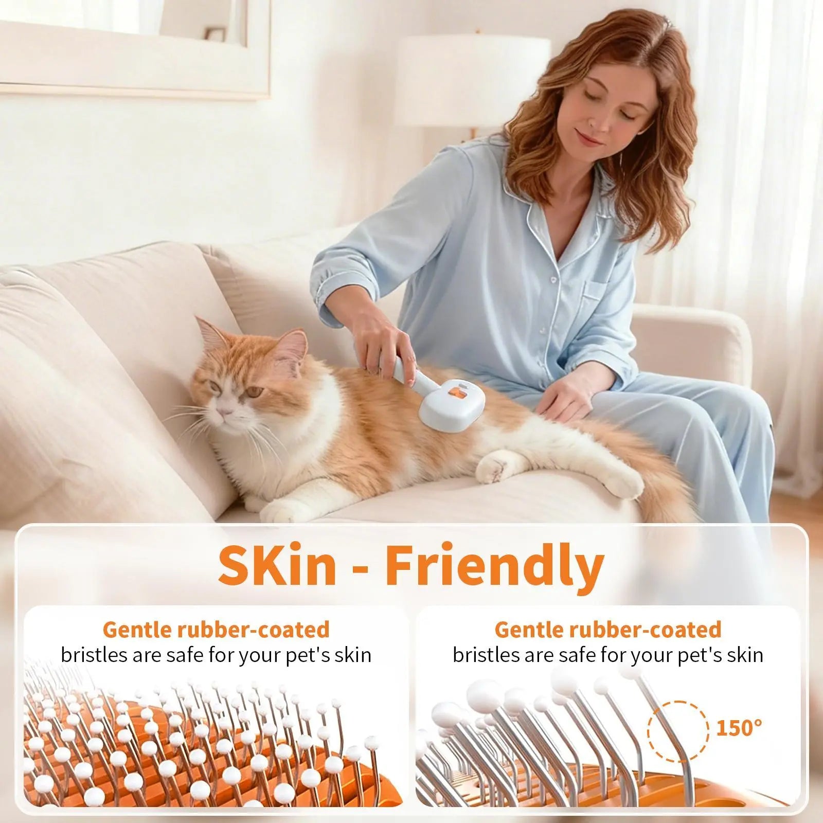 LuxePaws™ Furlyn Self-Cleaning Pet Steamer & Mist Grooming Brush