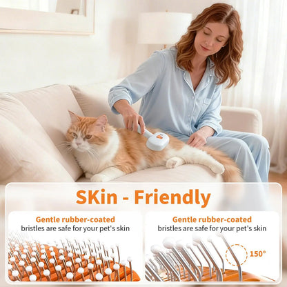 LuxePaws™ Furlyn Self-Cleaning Pet Steamer & Mist Grooming Brush
