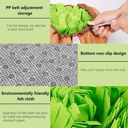 LuxePaws™ Interactive Pet Snuffle Mat & Foraging Treat Dispenser