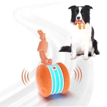 LuxePaws™ Interactive Motion-Activated Automatic Rolling Dog Ball with Rope