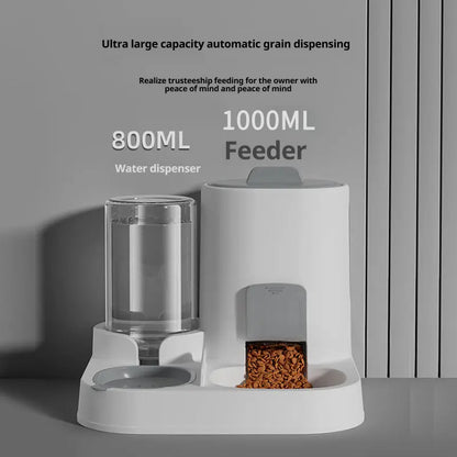 LuxePaws™ 2-in-1 Gravity Automatic Pet Feeder & Waterer Station