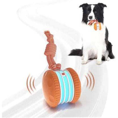 LuxePaws™ Interactive Motion-Activated Automatic Rolling Dog Ball with Rope