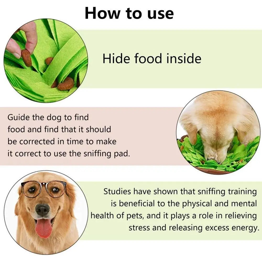 LuxePaws™ Interactive Pet Snuffle Mat & Foraging Treat Dispenser
