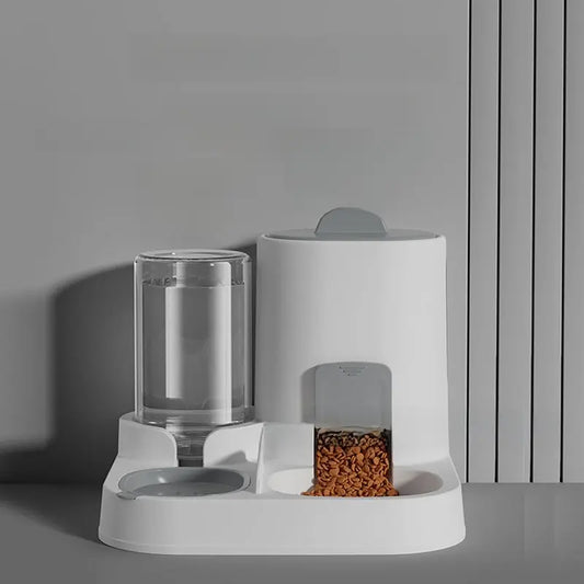LuxePaws™ 2-in-1 Gravity Automatic Pet Feeder & Waterer Station