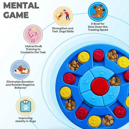 Puzzle Toys Interactive for Puppy & Dispenser for Dogs, Puppy &Cats Fun Feeding 