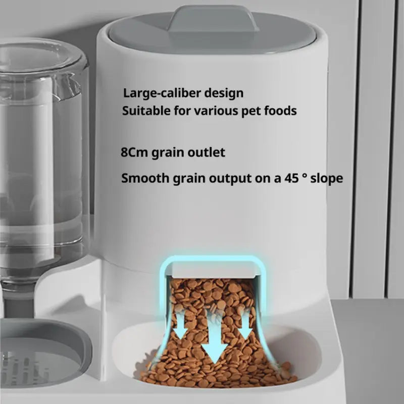LuxePaws™ 2-in-1 Gravity Automatic Pet Feeder & Waterer Station