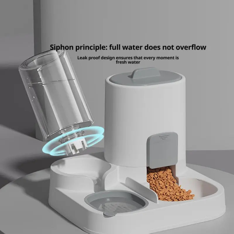 LuxePaws™ 2-in-1 Gravity Automatic Pet Feeder & Waterer Station